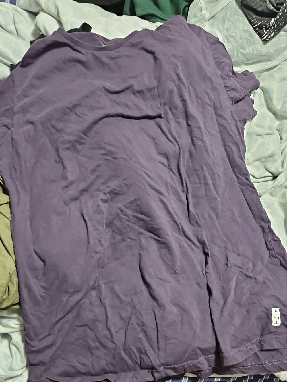 Kith Xl 100% Cotton Purple Tee with Small Logo